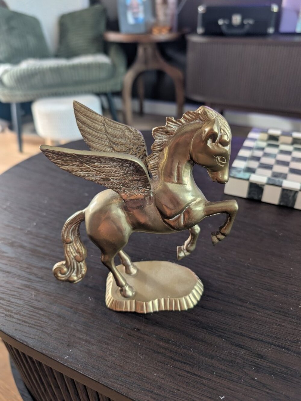 Vintage Brass Pegasus Figurine